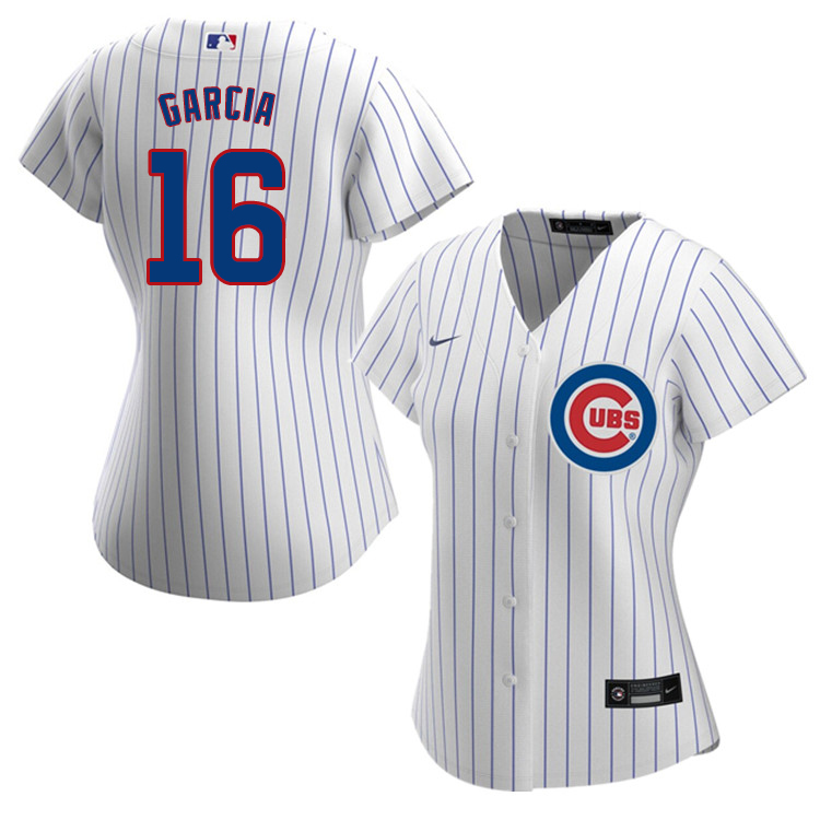 Nike Women #16 Robel Garcia Chicago Cubs Baseball Jerseys Sale-White